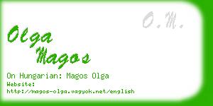 olga magos business card